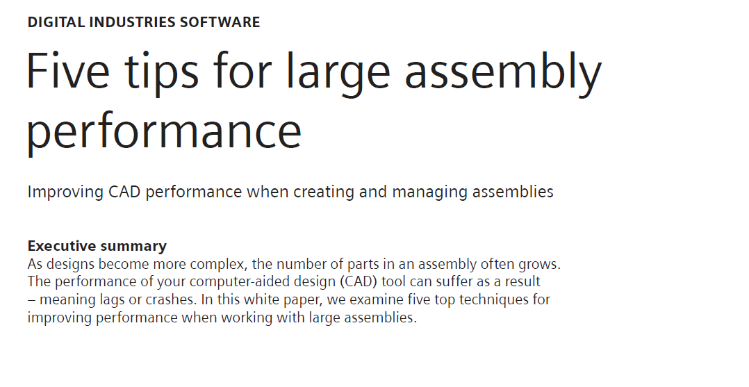 Siemens SW Solid Edge ROI Report E-Book